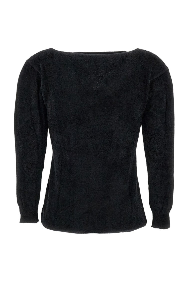 Live V-Neck Top With 3/4 Sleeves In Soft Stretch Fabric