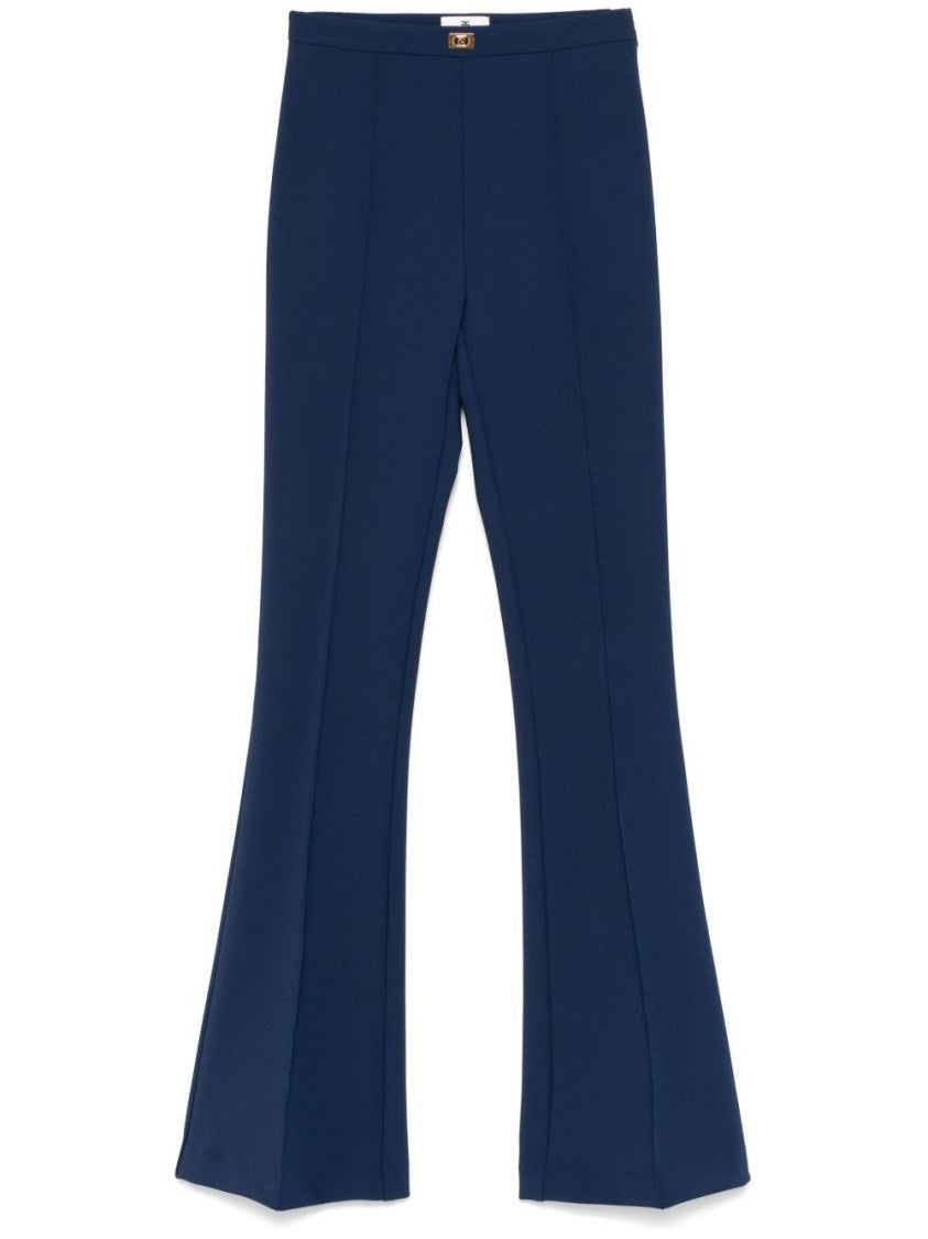 Elisabetta Franchi Flared Leg Pants With Tailored Design