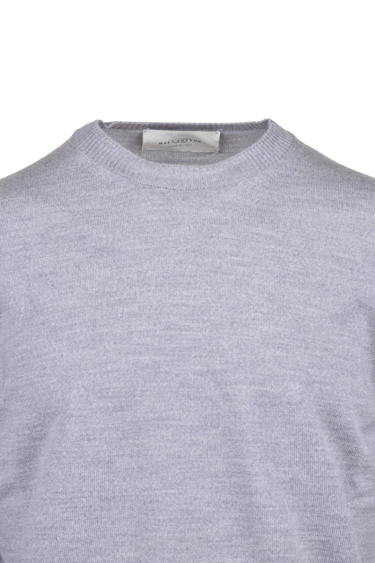Ballantyne Wool Crew Neck Sweater - Grey