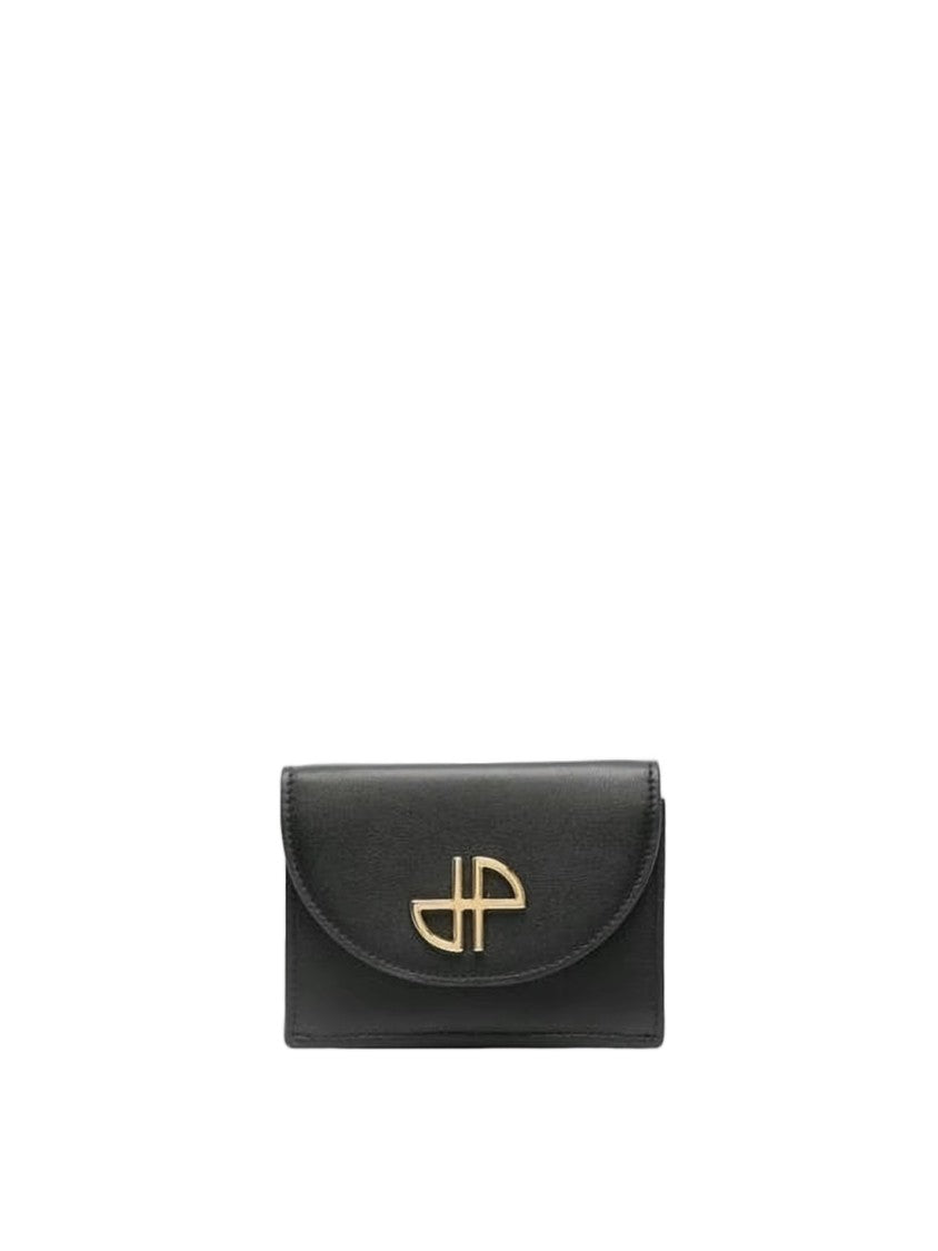 Patou Compact Bifold Wallet In Smooth Calf Leather
