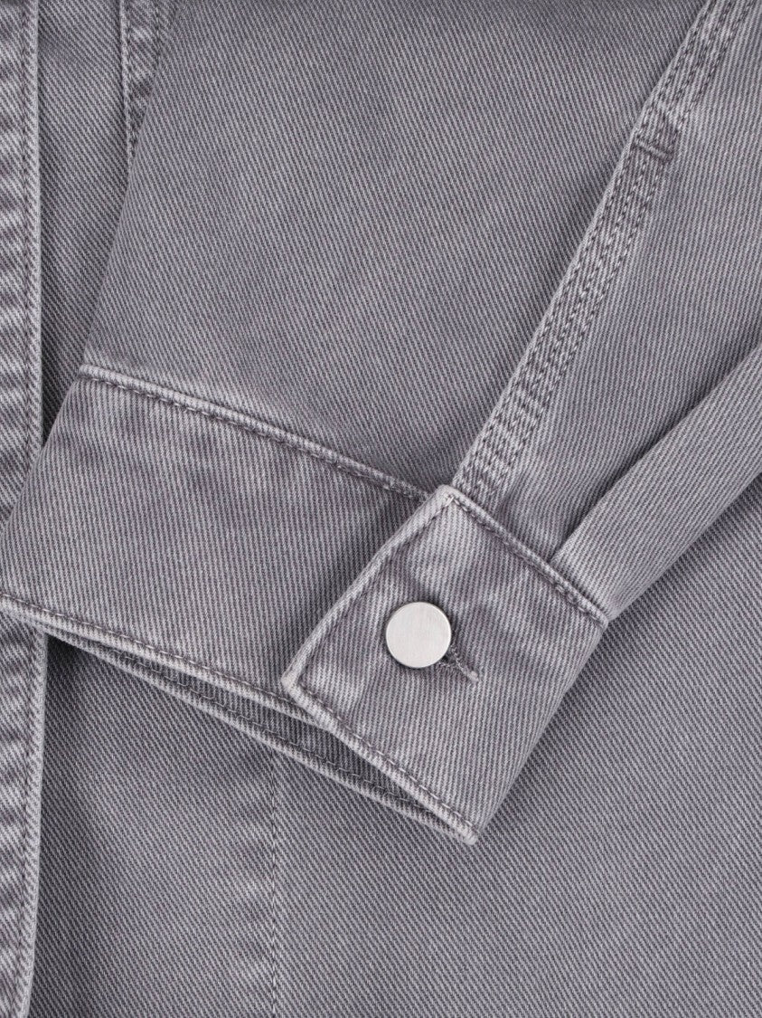 Lemaire Boxy Relaxed Fit Shirt With Structured Collar