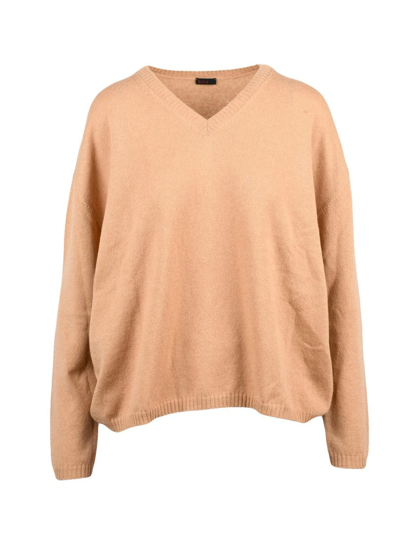 Hira Lightweight Cashmere Knit Pullover With V-Neck And Relaxed Fit