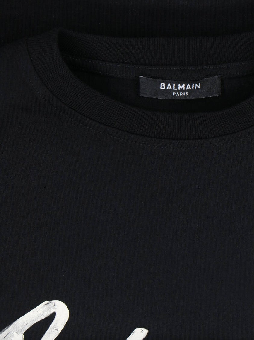 Balmain Classic Round Neck Black T-Shirt
