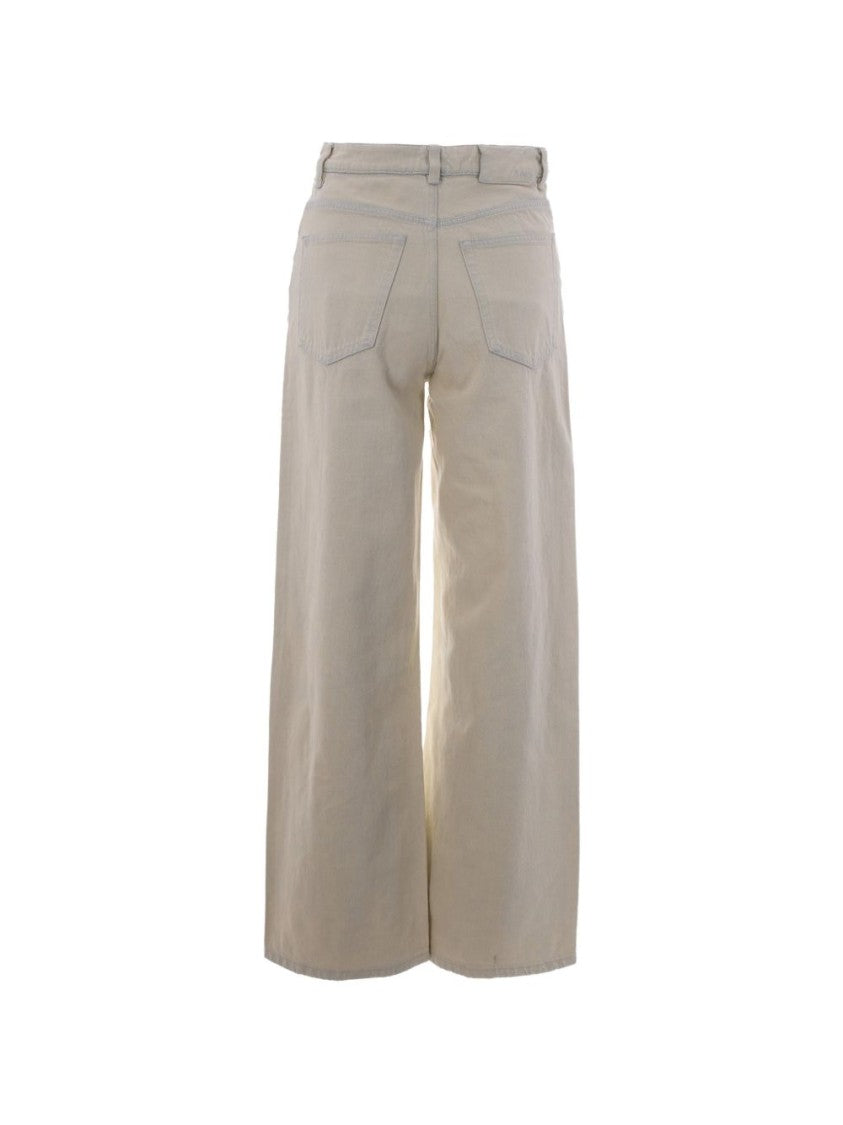 A.P.C. Wide-Leg Cropped Trousers In Organic Cotton