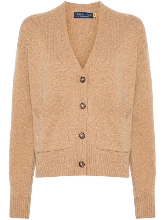 Polo Ralph Lauren Ribbed V-Neck Cardigan With Button-Down Front