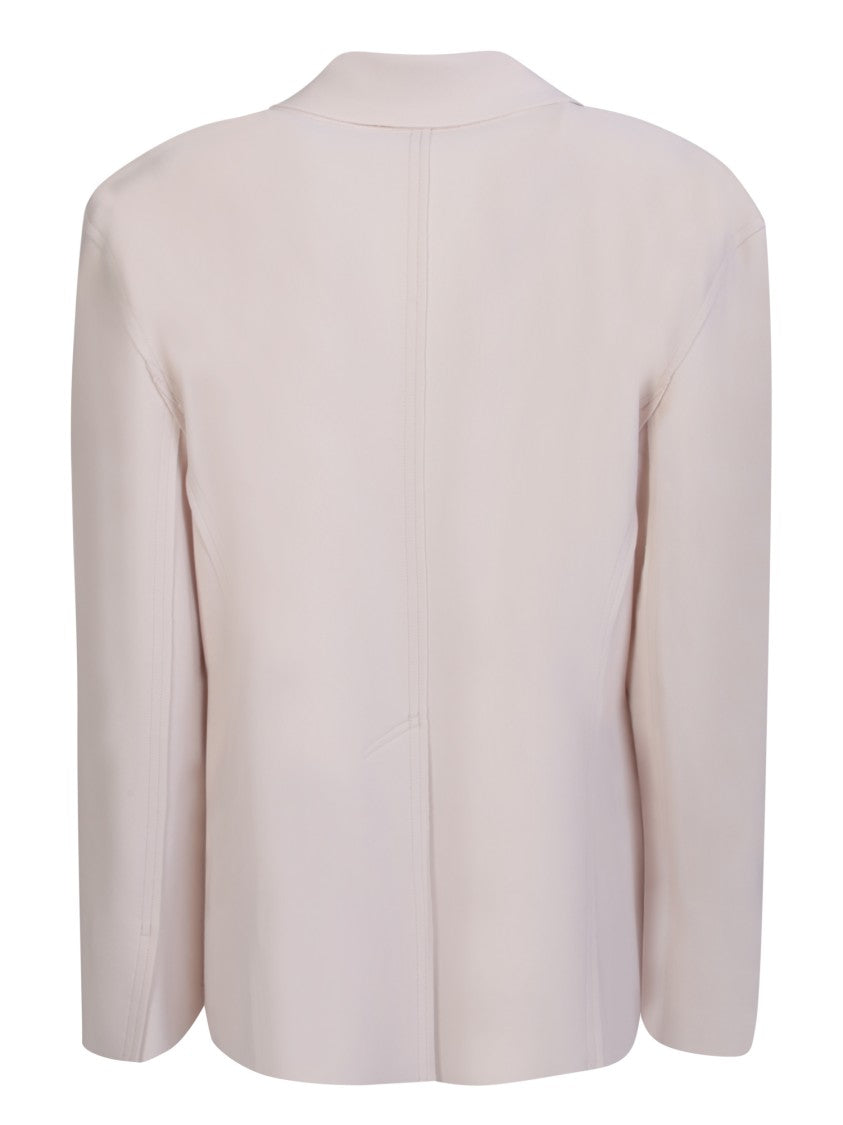 Norma Kamali White Single-Breasted Jacket