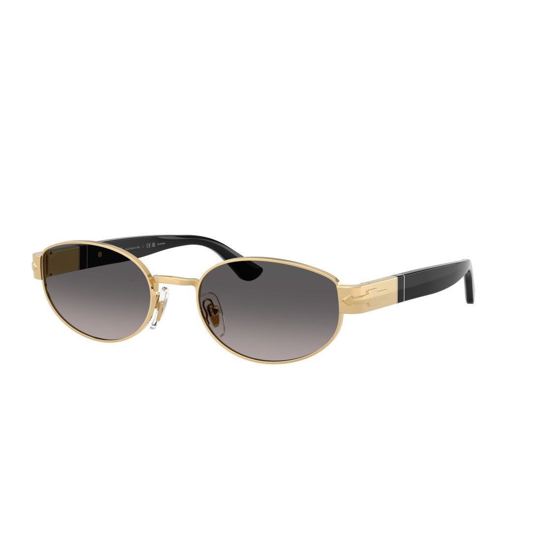 Persol Oval-Shaped Metal Frame Sunglasses With Gradient Lenses