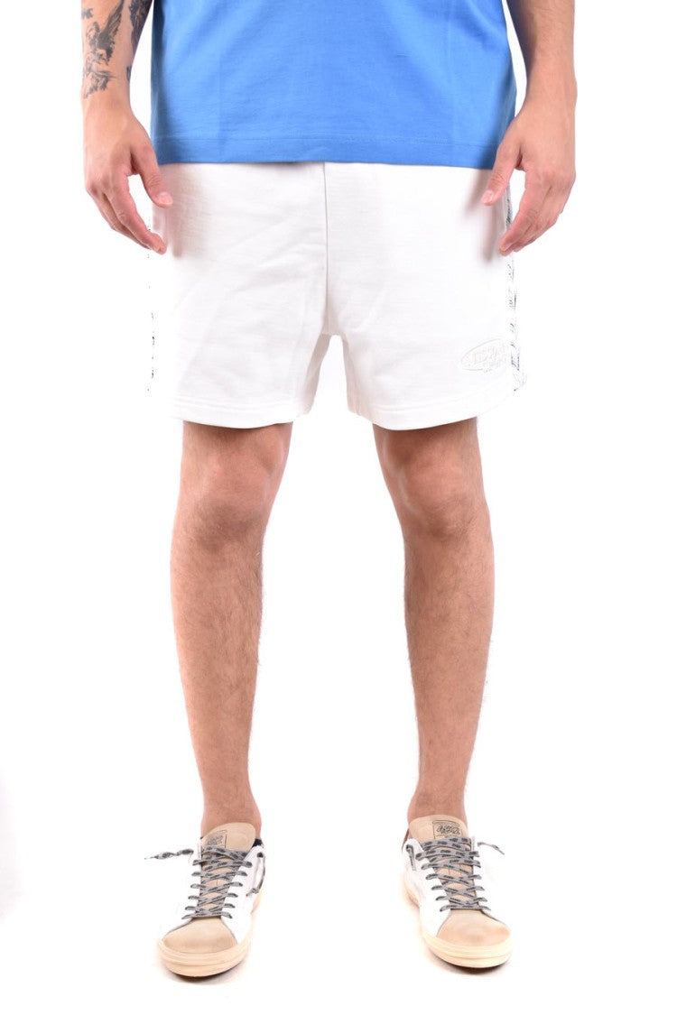 Missoni Relaxed Fit White Shorts Zigzag Stripes