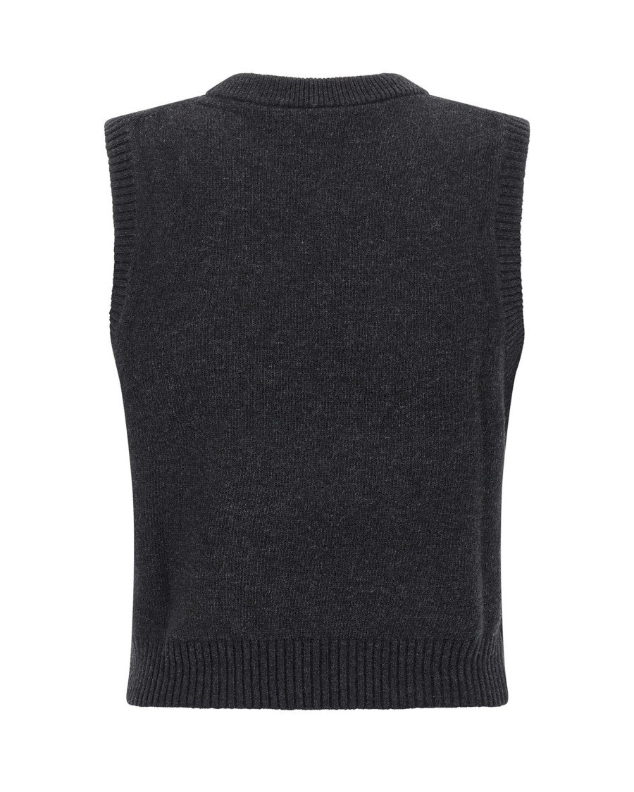 Ganni Cherry Graphic Phantom Gilet