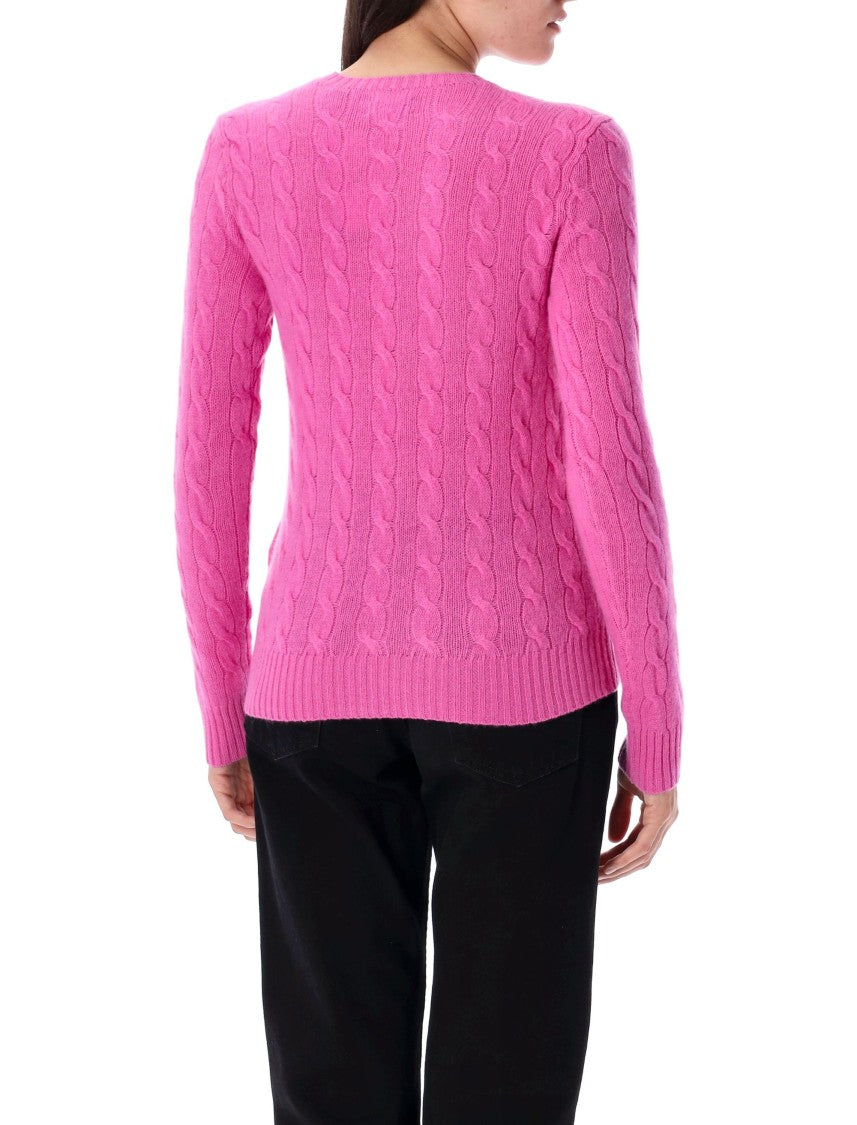 Polo Ralph Lauren Cable Knit Sweater With Round Neckline And Long Sleeves