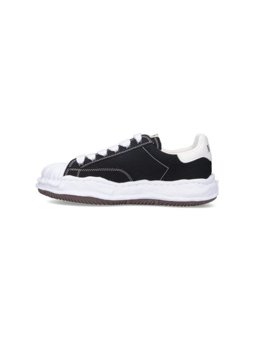 Maison Mihara Yasuhiro Black Blakey Low-Top Cotton Sneakers