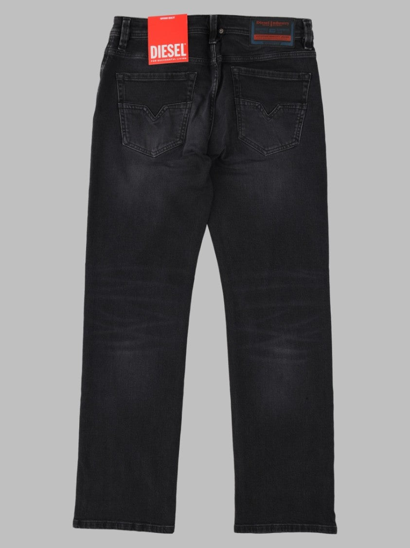 Diesel Straight-Leg Jeans With Classic Five-Pocket Design And Faded Finish