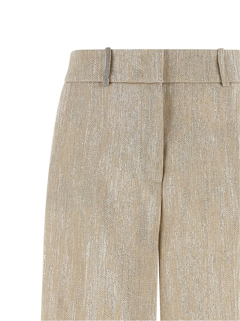 Peserico Lamé Thread Trousers