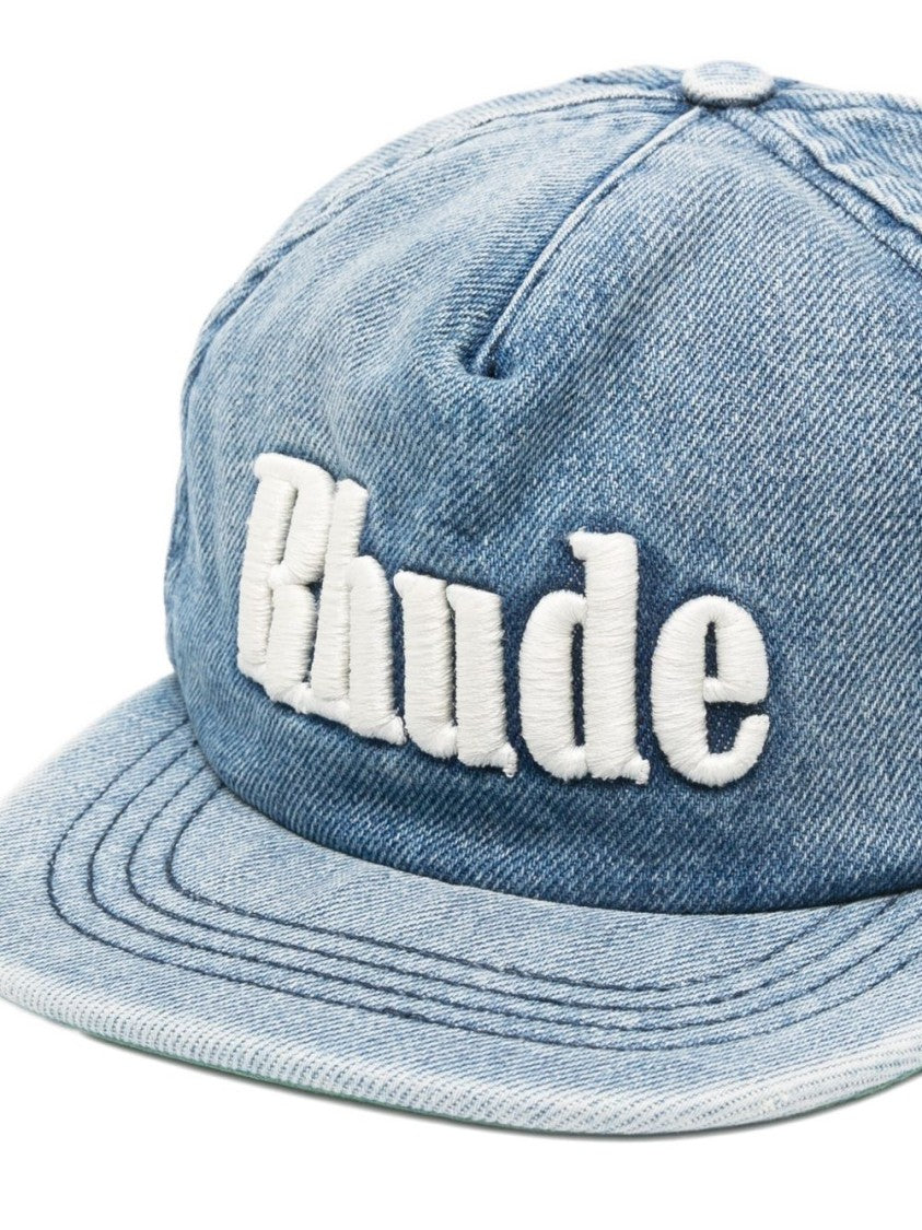 Rhude Light Blue Denim Cap