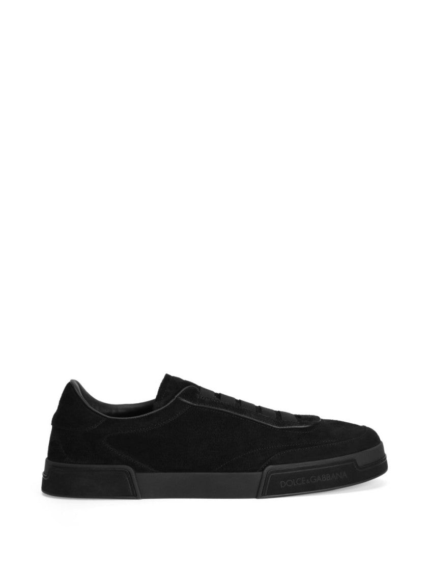 Dolce & Gabbana Black Portofino Flat Sole Sneakers