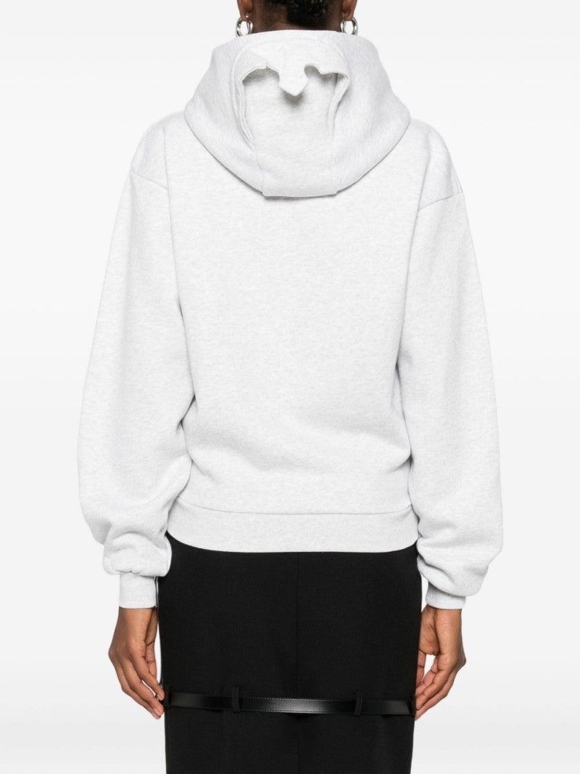 Coperni Zip-Up Hoodie With Crown Detail Crafted