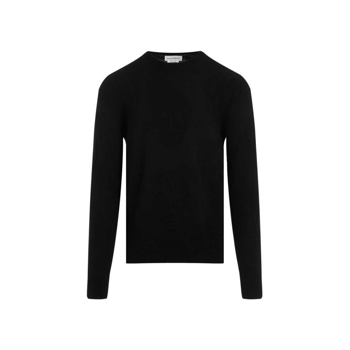 Alexander Mcqueen Black Cotton Pullover