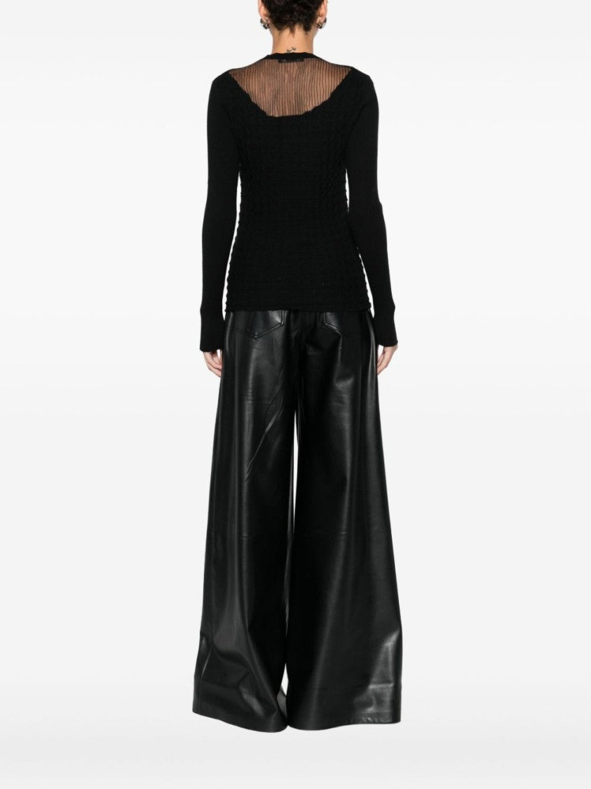 Twin-Set Classic Black Sweater With Timeless Silhouette