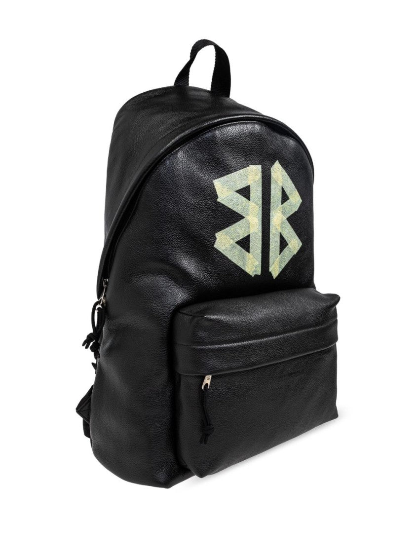 Balenciaga Black Leather Backpack