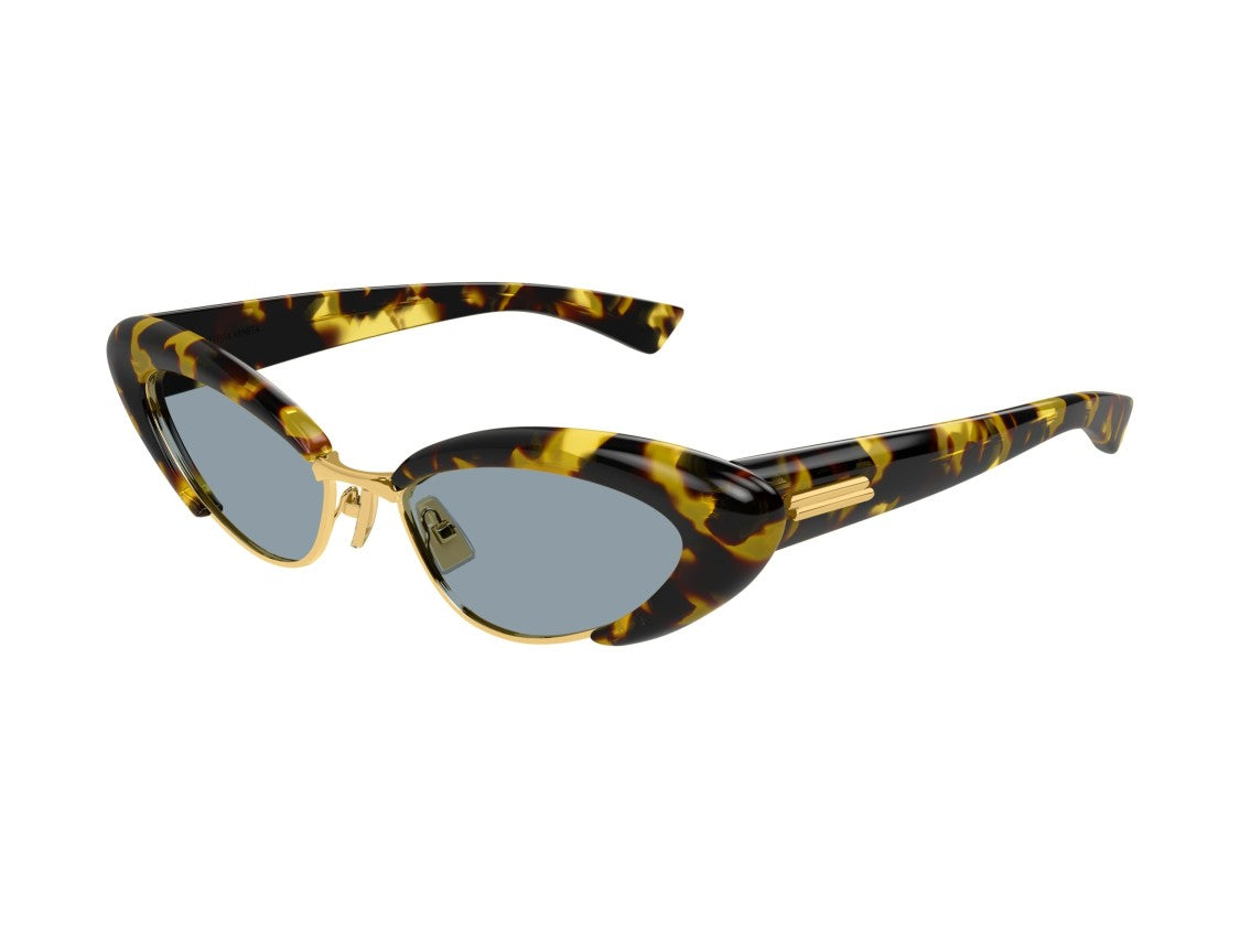 Bottega Veneta Gold Bv1387s Tortoiseshell Acetate Cat-Eye Sunglasses