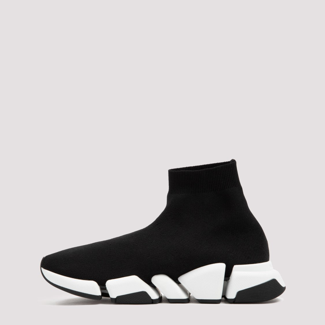 Balenciaga Black And White Speed 2.0 Sneakers