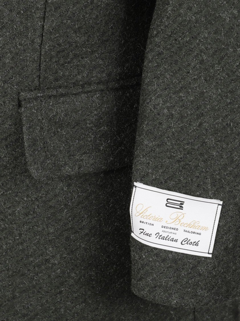 Victoria Beckham Wool Coat – Green