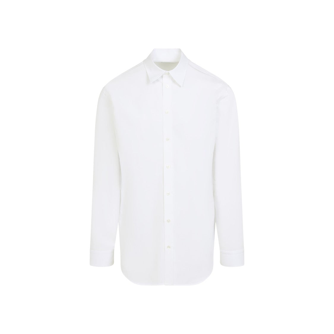 Balenciaga White Cotton Shirt With Pointed Collar