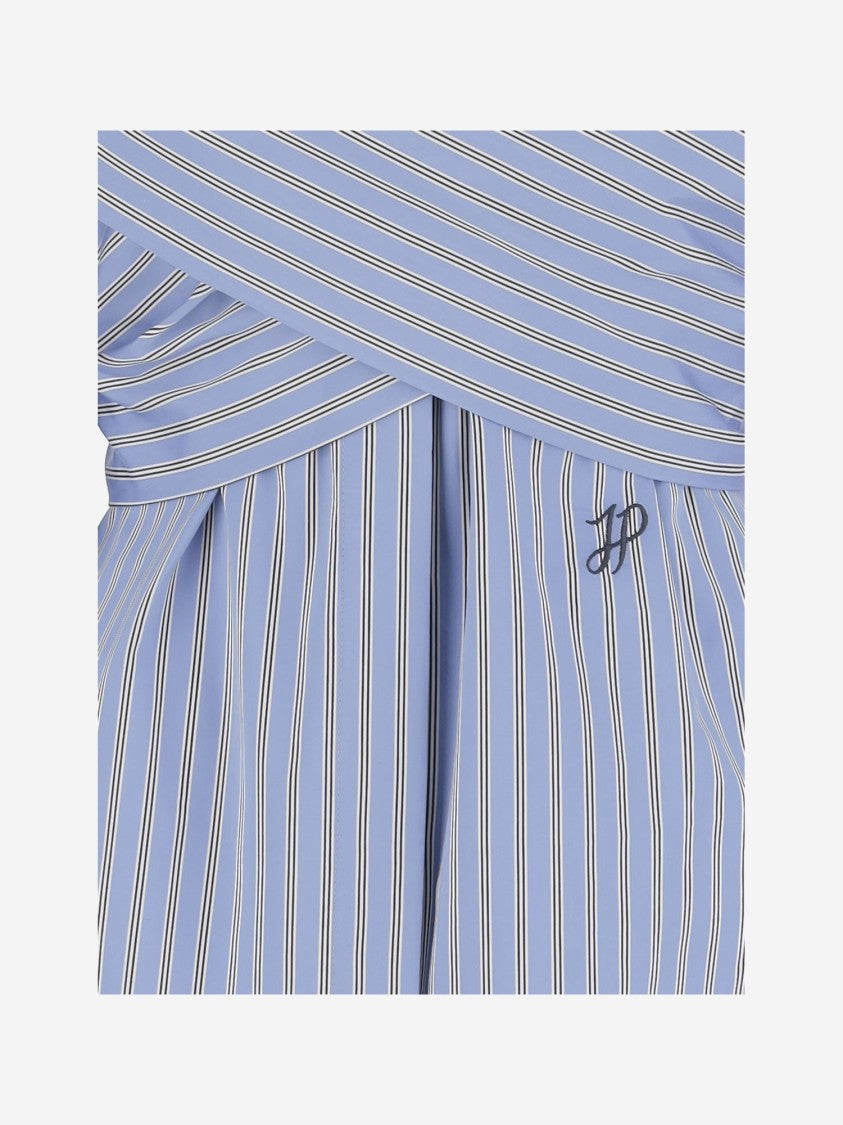 Patou Crossbanded Blouse In Recycled Nylon