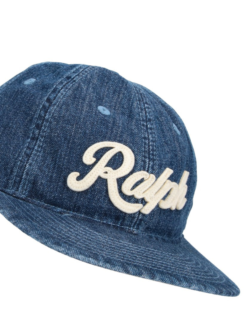 Polo Ralph Lauren Blue Six-Panel Embroidered Denim Hat