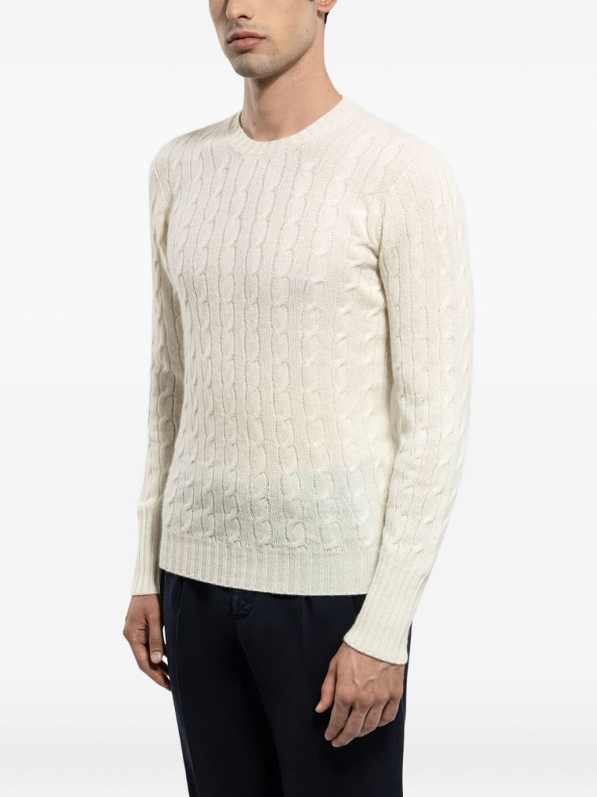 Drumohr Wool Sweater With Cables