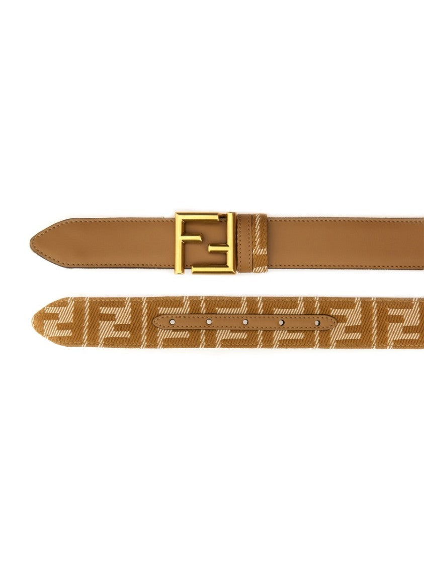 Fendi Brown Leather Belt