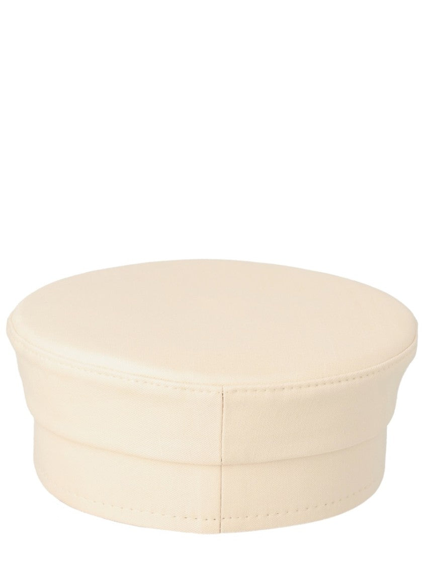 Ruslan Baginskiy Baker Boy Viscose-Linen Studded Hat