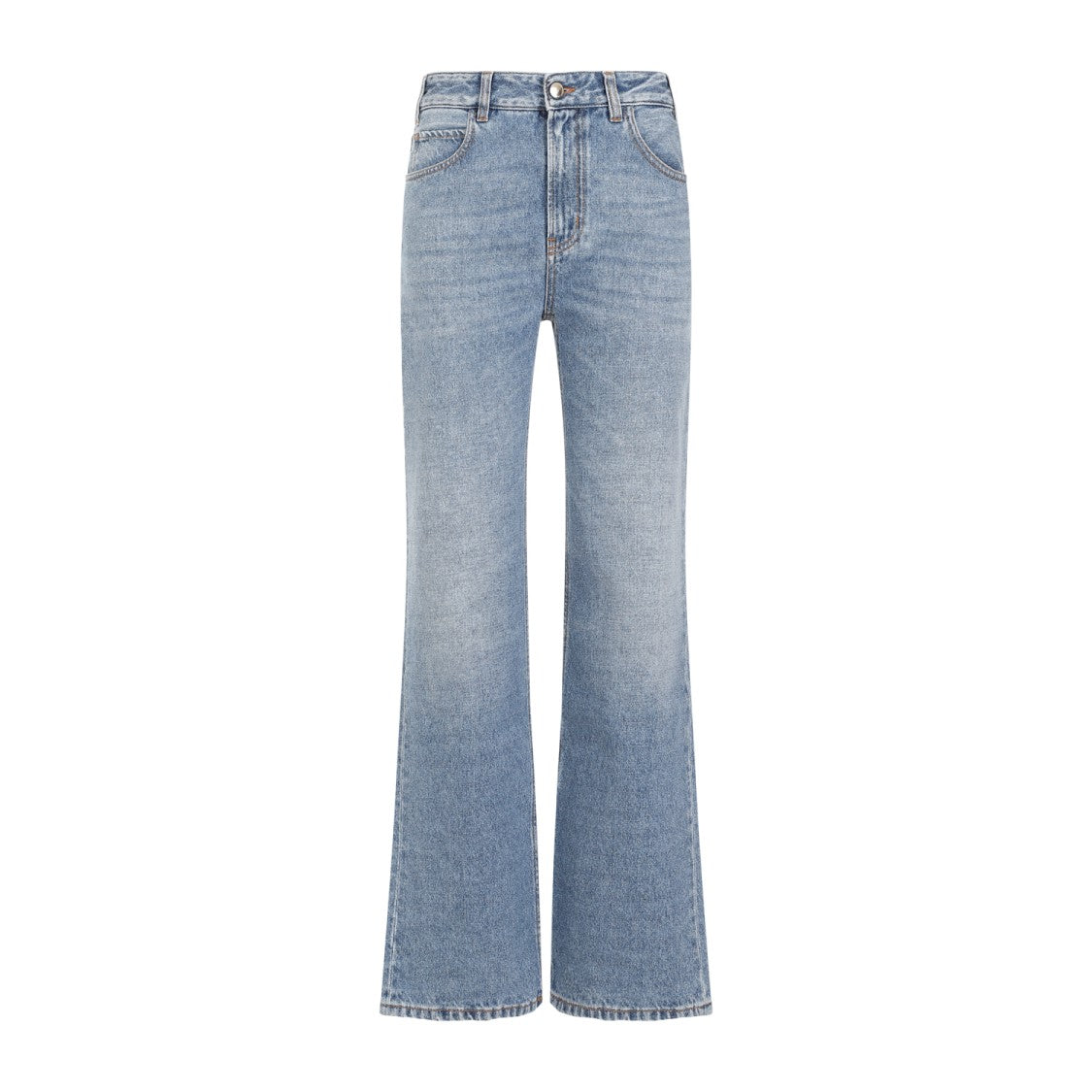 Chloé Foggy Blue Cotton Jeans