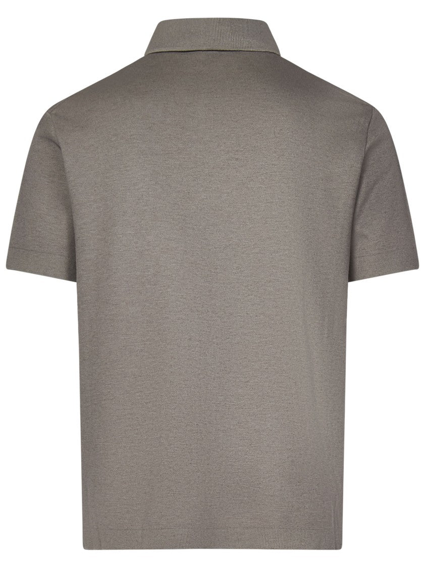 Herno Cotton-Cashmere Blend Polo Shirt