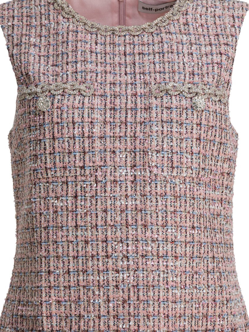 Self-Portrait Short Boucle Dress