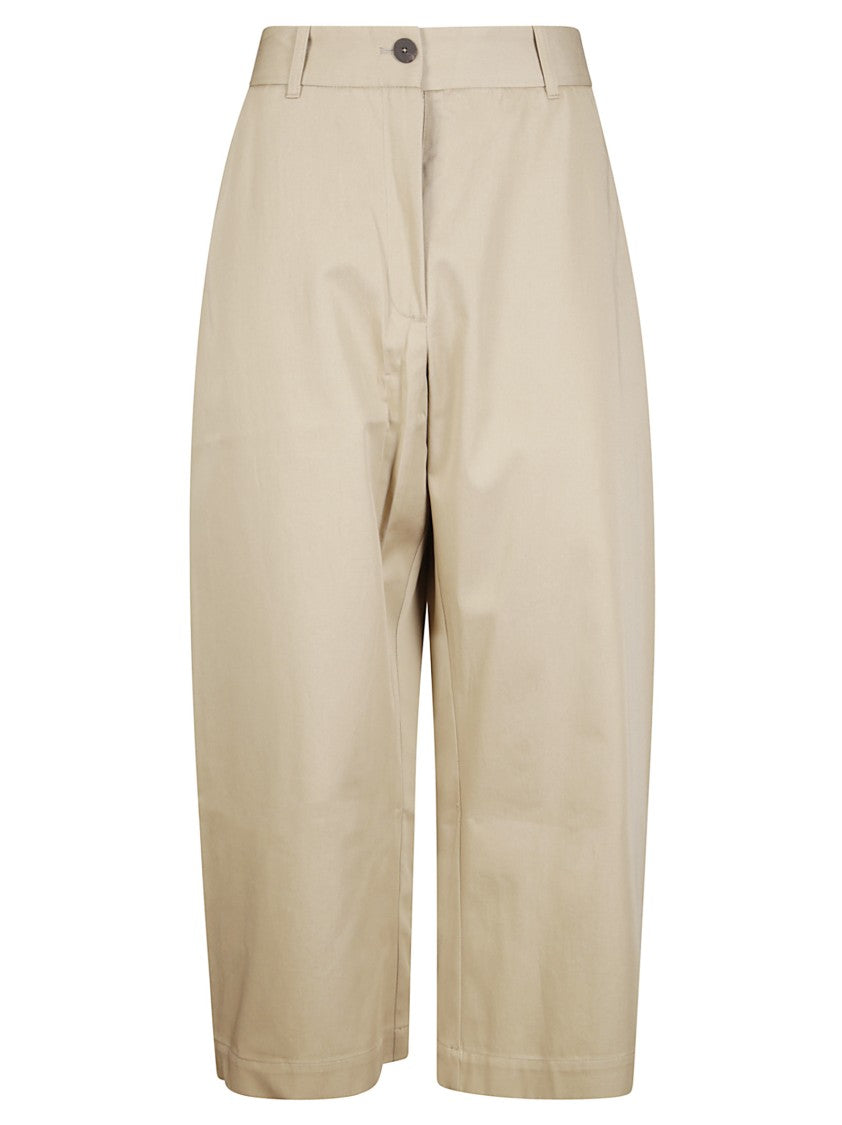 Studio Nicholson Cropped Trousers With Belt Loops