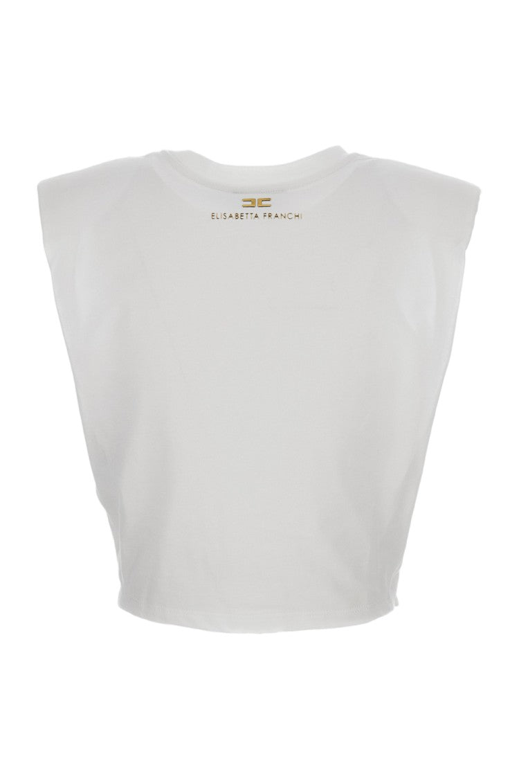 Elisabetta Franchi Cotton Oversized Tie-Waist T-Shirt