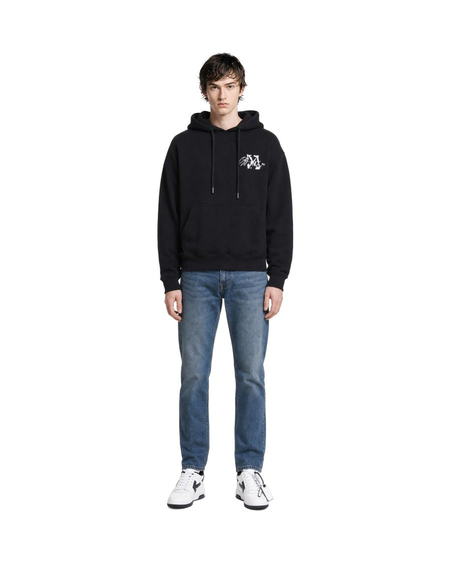 Off-White Black Cotton Arrows Hoodie