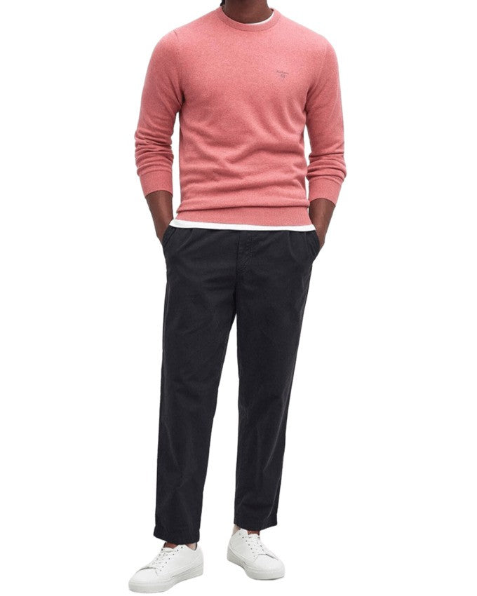 Barbour Tailored Pink Clay Sweatshirt With Subtle Embroidery
