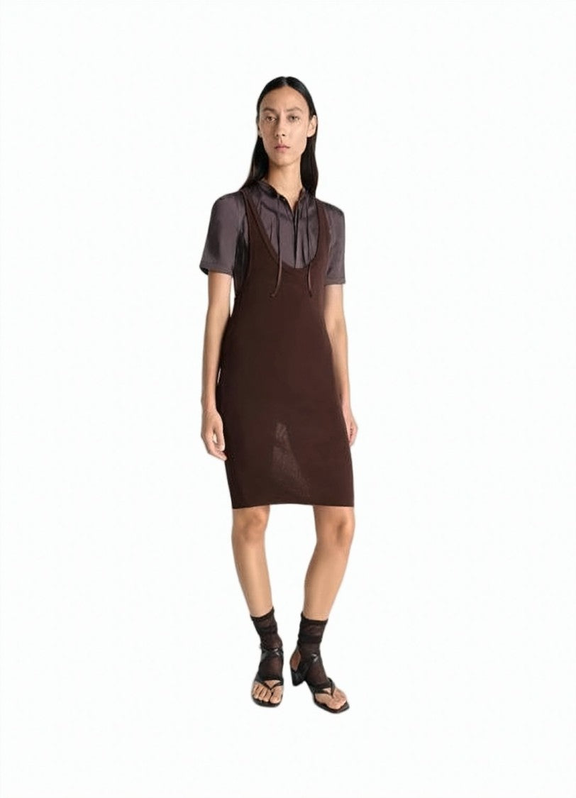 Lemaire Scoop Neck Sleeveless Top In Smooth Stretch Fabric