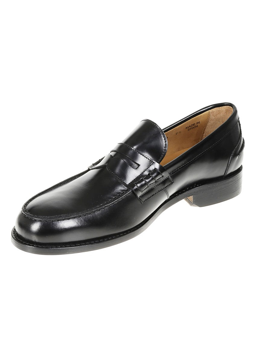 Berwick Refined Black Leather Moccasin Loafer