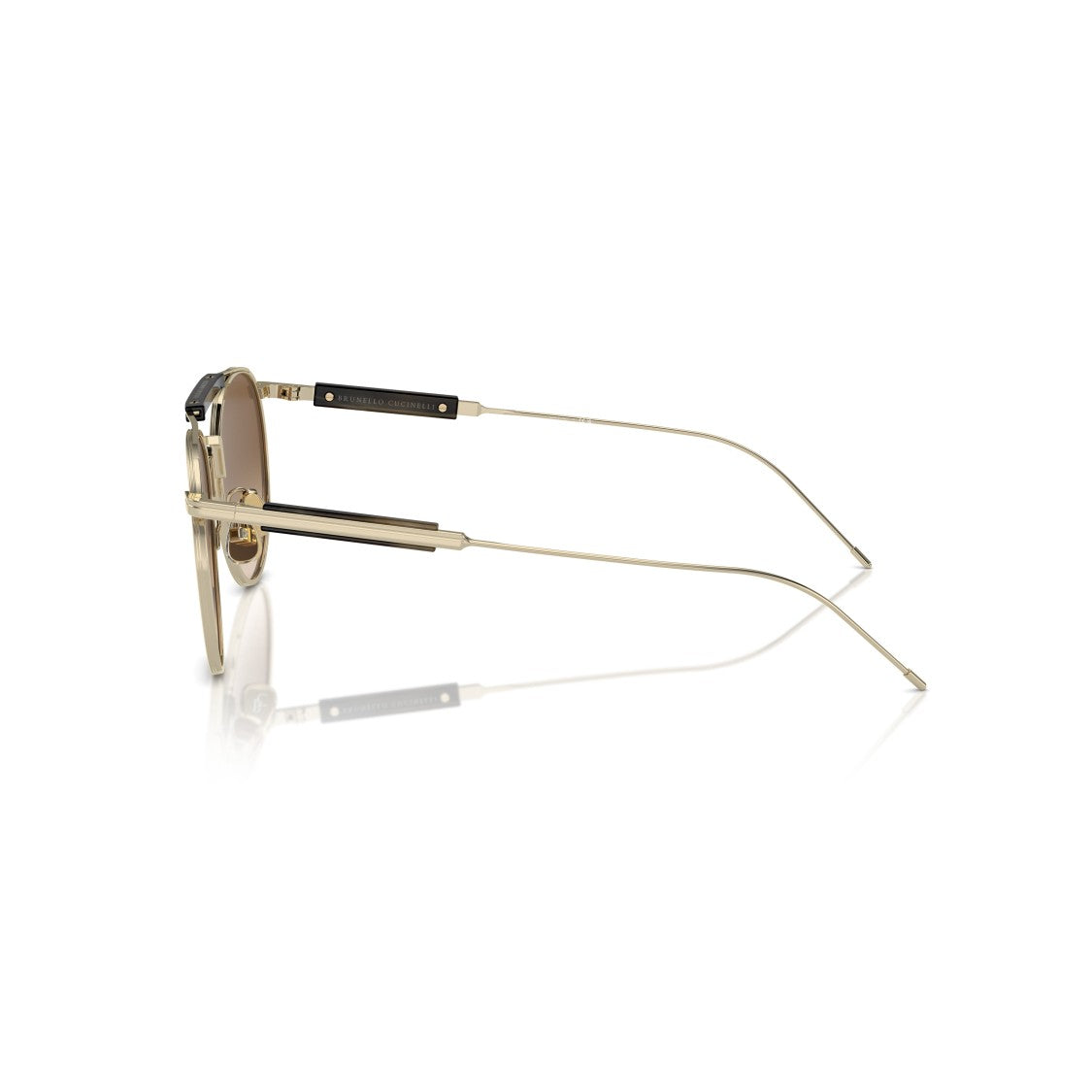 Brunello Cucinelli 0Bc2004st Titanium Frame Sunglasses With Double Bridge