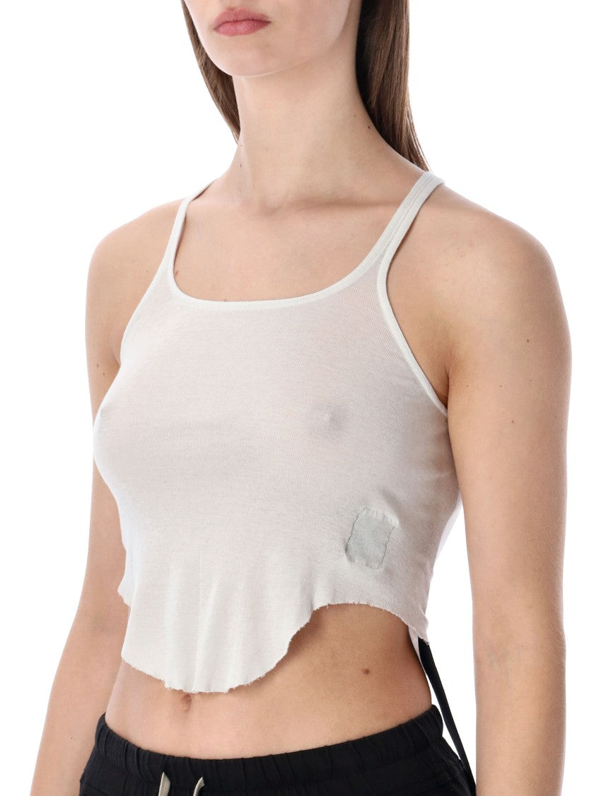 Drkshdw By Rick Owens Cotton Jersey Cropped Tank