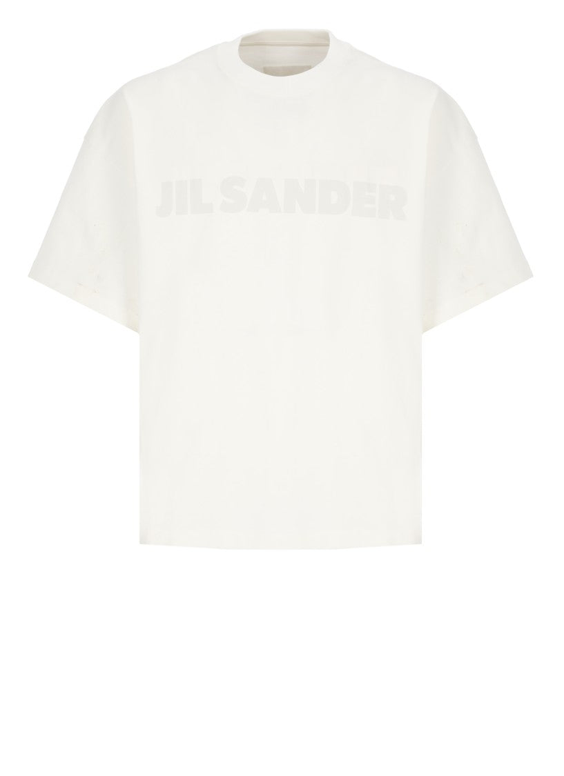 Jil Sander Ivory Cotton T-Shirt