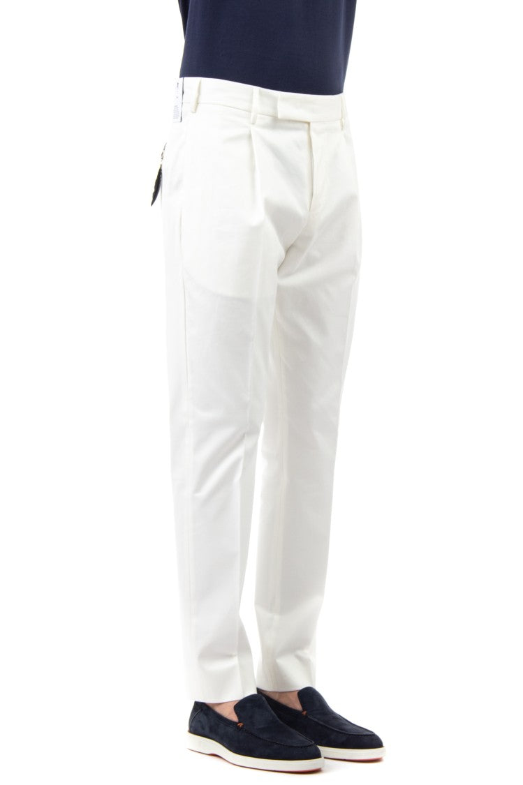 Pt Torino Cotton Rasatello Fit Eleven Trousers