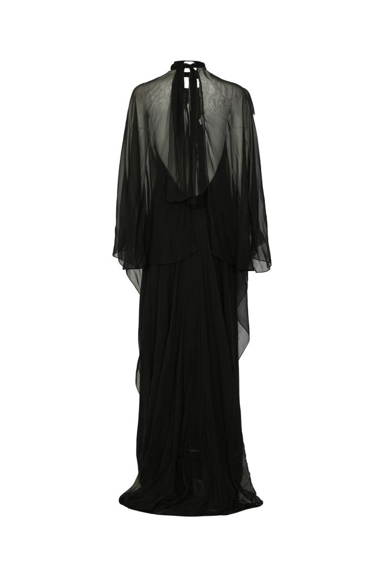 Alberta Ferretti Sleek Black Maxi Dress