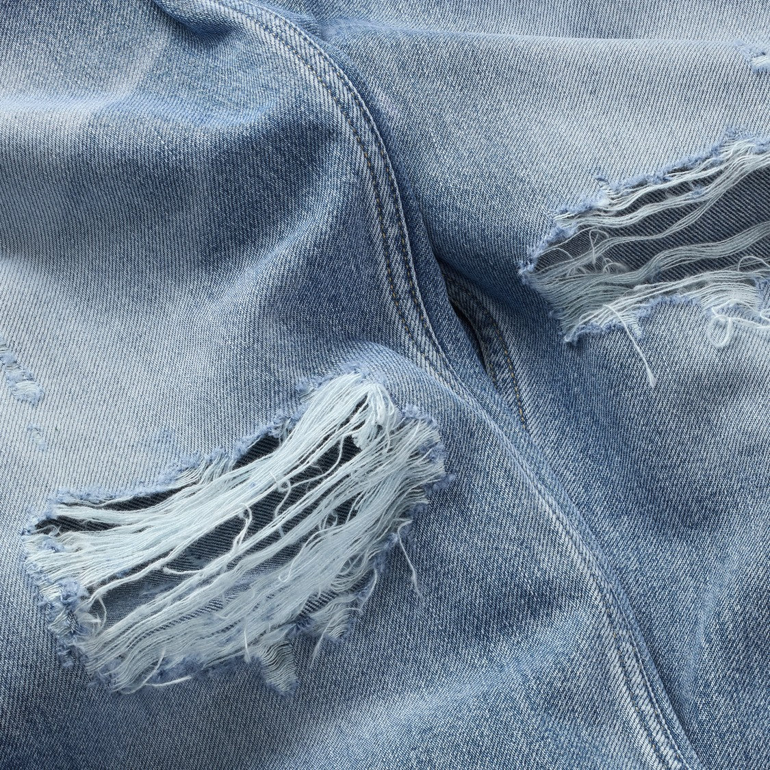 Tommy Jeans Distressed Light Blue Five-Pocket Denim Jeans