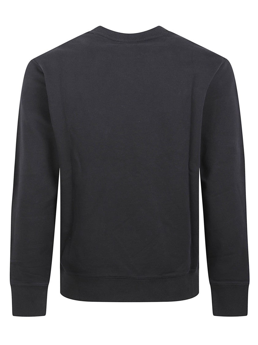 Maison Kitsuné Crewneck Sweater With Embroidered Fox Detail