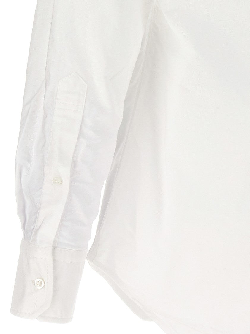 Thom Browne Cotton Shirt With Rwb Detail And Classic Cuffs