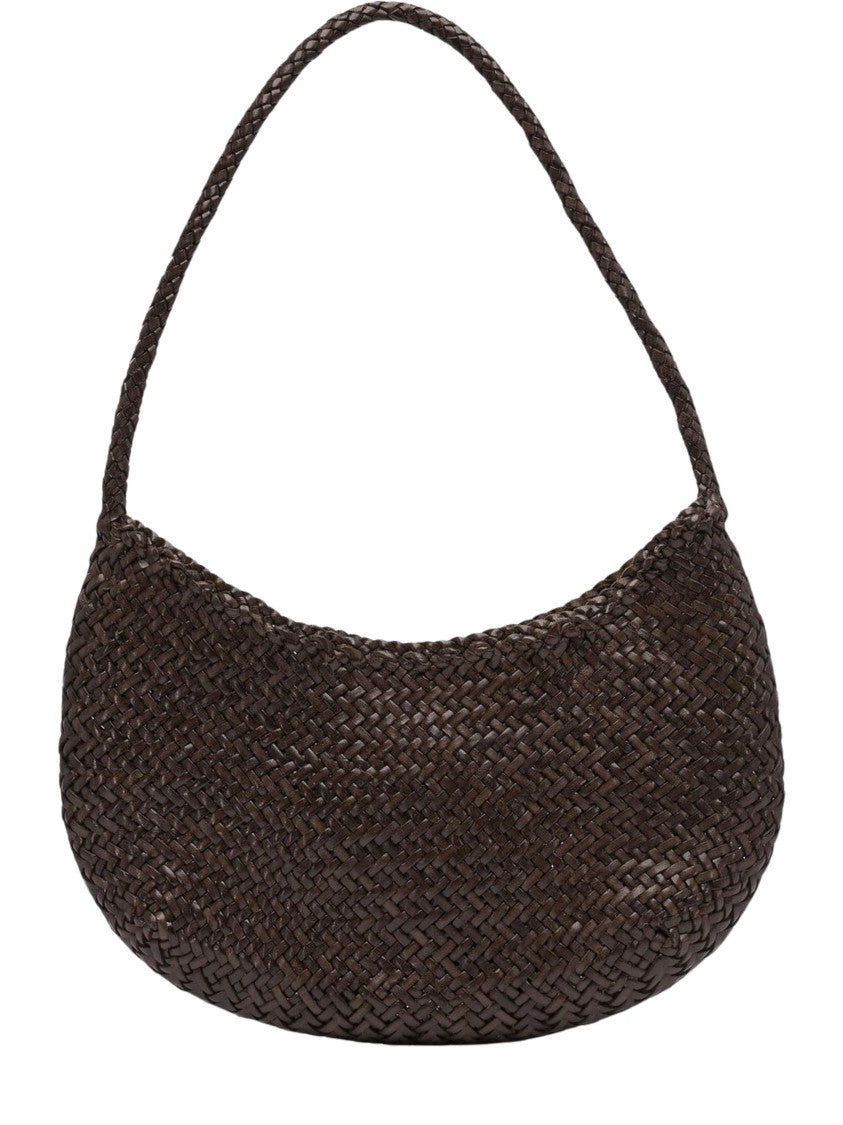 Dragon Diffusion Crescent-Shaped Nova Luna Woven Shoulder Bag
